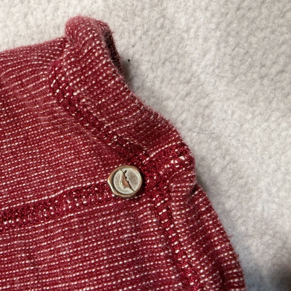 Tommy Bahama Sweater Mens L Large Rich Red Sea Spray Crew Neck Terry Cotton - Picture 3 of 6